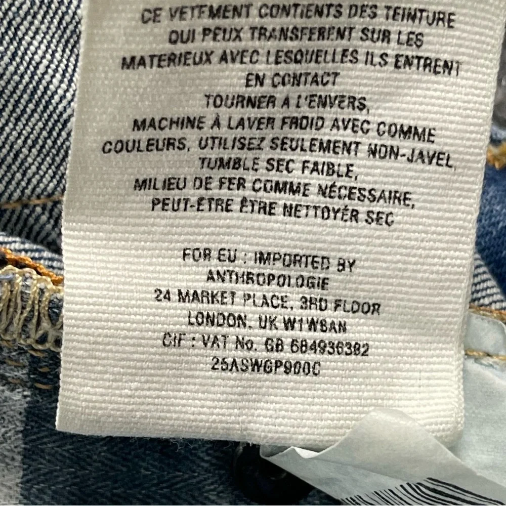 Pilcro and the Letterpress Jeans Womens 26 Stet Blue Denim Skinny‎ Anthropologie